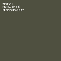 #505041 - Fuscous Gray Color Image